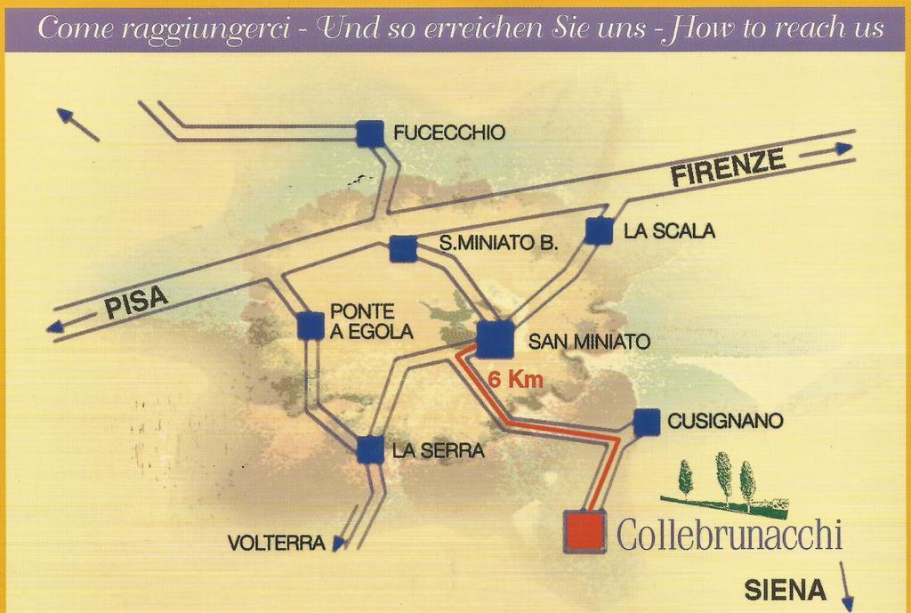 Collebrunacchi B&B San Miniato Exteriör bild